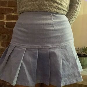 Blue mini skirt